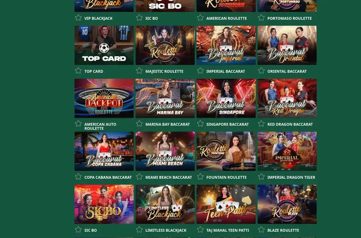 Игровой интерфейс онлайн казино Дрип